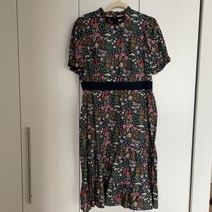 Boden Two Tier Floral Midi Dress
